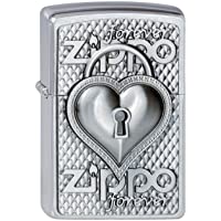 Los mejores  - Zippo 2002732 200 - Mechero- diseño de corazón con cerradura